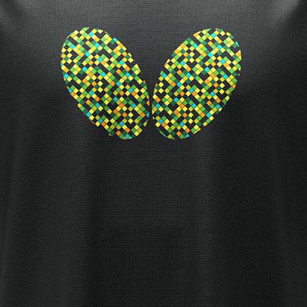 Butterfly Maltil T-Shirt - Black-Green - Chest - Logo